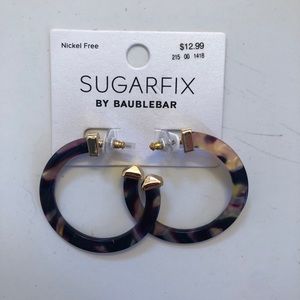 Sugarfix by Baublebar Tortoise Hoop earrings - NEW